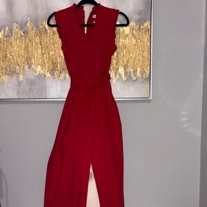 Elegant Red Sleeveless Dress